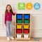 10 Cubby Mobile Tray Cabinet with 10 Scoop Front Storage Bins